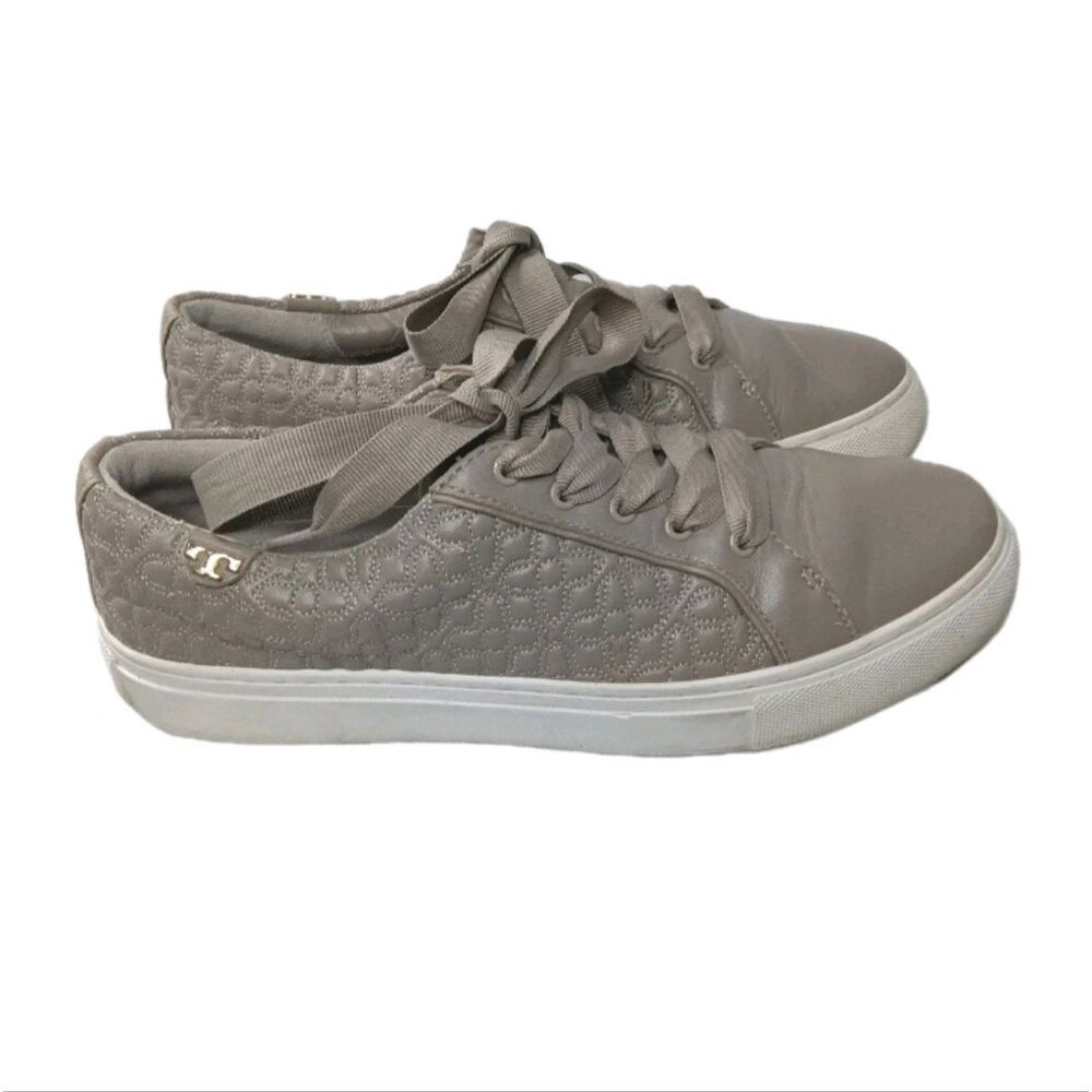 Tory Burch Bryant Quilted Sneakers Women's Size 7.5 M Shoes Brown